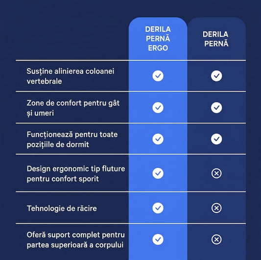 Pernă Derila Ergo - Pernă pentru susținerea gâtului